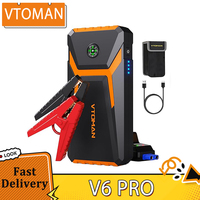 VTOMAN V6 PRO 2000A Car Jump Starter, with LED Light, Fast Charge, for Up 7.0L Gas and 5.0L Diesel Engines