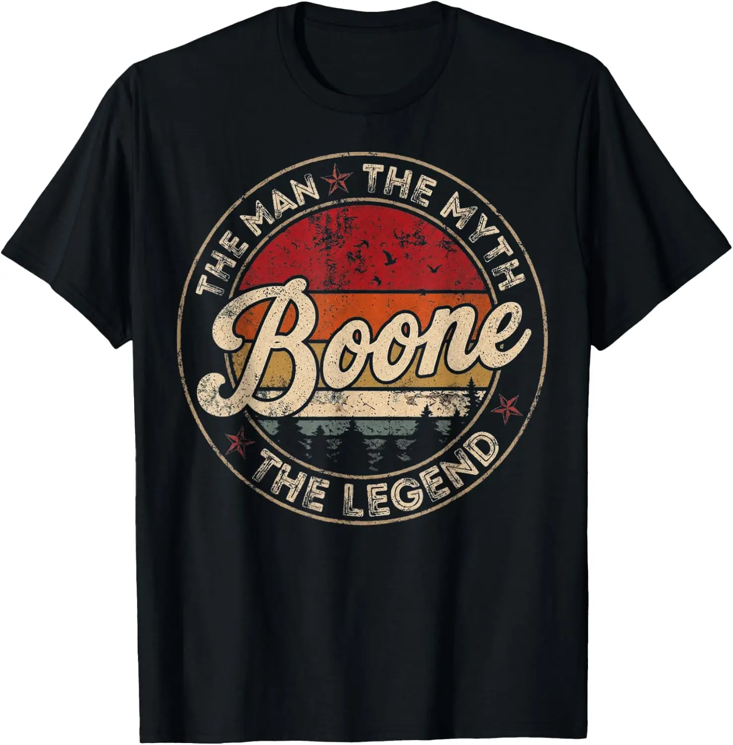 Vintage The Myth Boone Legends For Men Women T-Shirt 100% Cotton Trendy Y2K Short-Sleeve Tee-Soft, Quick-Drying,