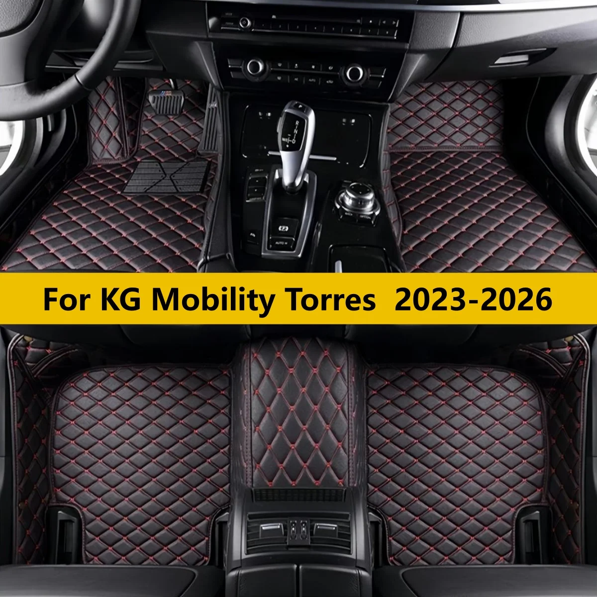 

For KG Mobility Torres 2023 2024 2025 2026 Premium Leather Floor Mats Full Surround Interior Upgrade Parts