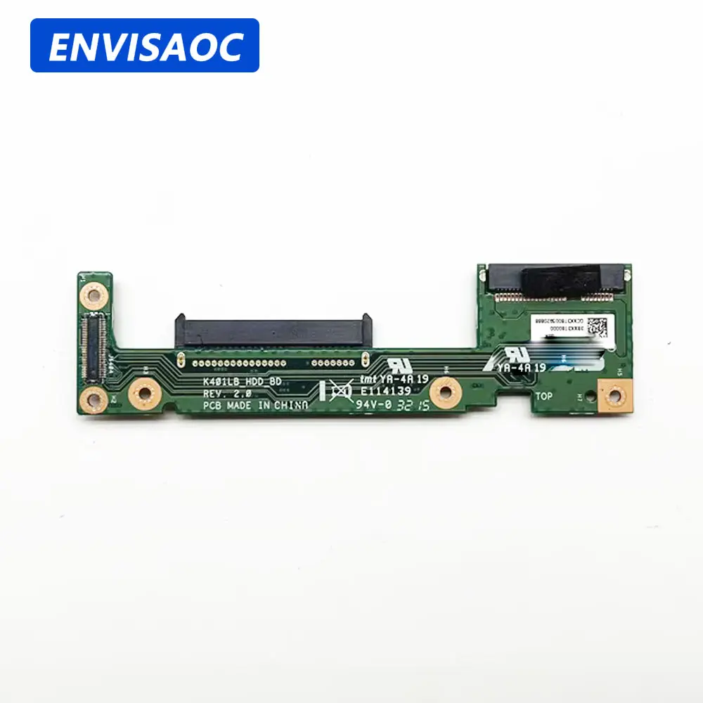 For ASUS K401L A401L A400U K401UQ laptop M.2 SATA Hard Drive HDD SSD Connector Jack board K401UQ REV 2.0