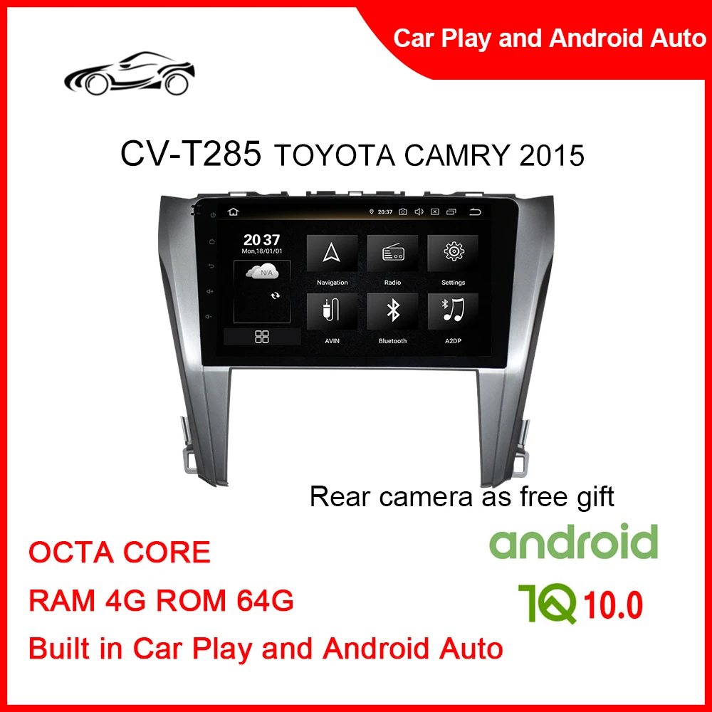 

CUSP Android Tracker GPS Car For TOYOTA CAMRY 2015- 10.1inch RAM 4G ROM 64G Car Radios With Reverse Camera And GPS System