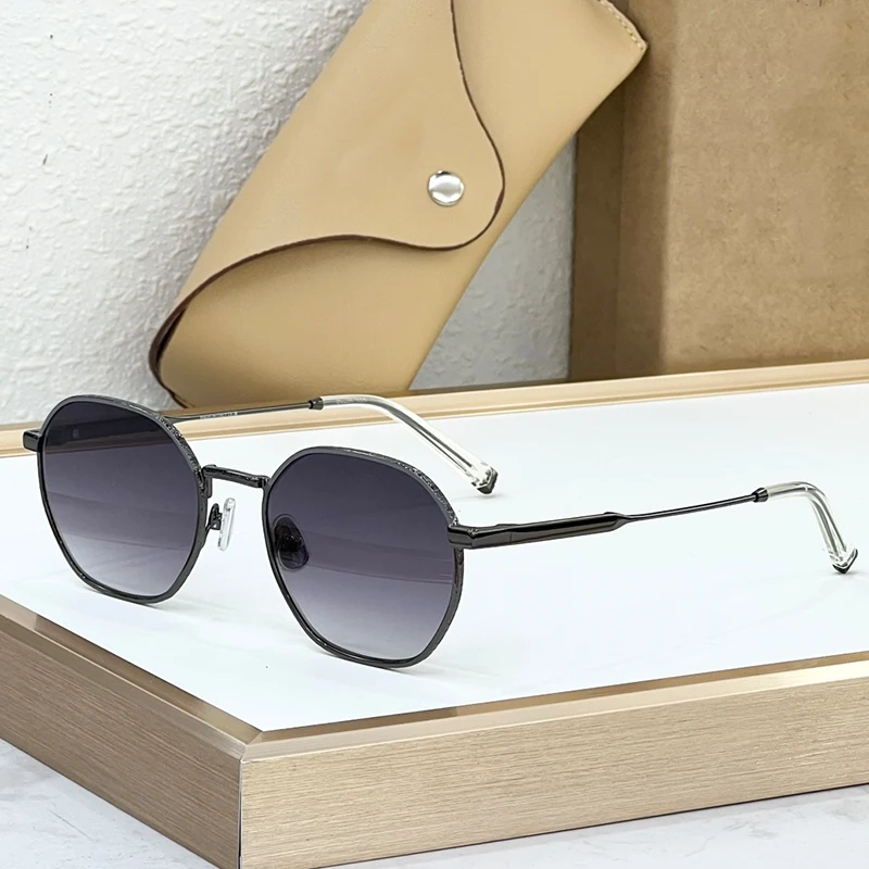 

2003ST Alloy and Acetate Round Sunglasses Men and Women Handmade Brand Designer UV400 Top Quality Classical Trendy Eyeglasses