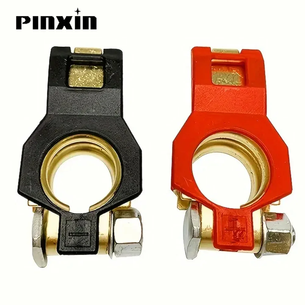 PinXin 1 Pair Car Electric Bottle Stake Head Terminal Battery Storage Wiring Post Auto Battery Terminals Clamps Connector