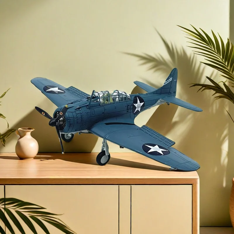 

New Diecast 1:72 Scale American SBD-3 Best Fighter Original Finished Alloy Airplane Model Simulation Static Collectible Toy Gift