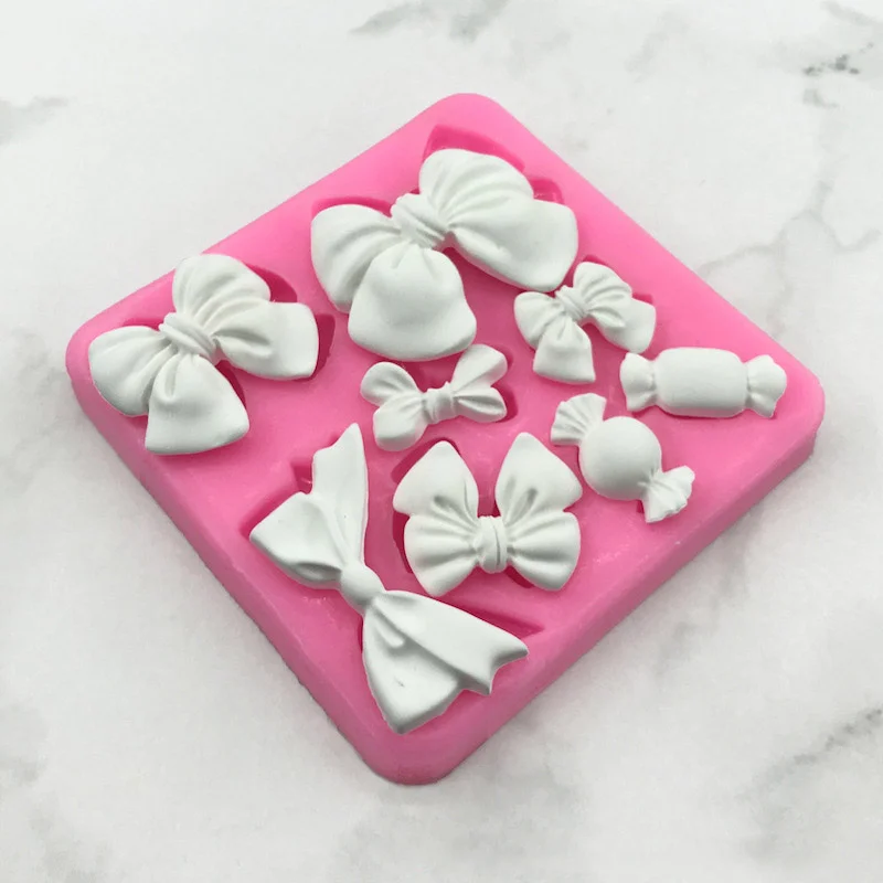 Bow Tie Silicone Mold Kitchen DIY Cake Baking Decoration Fudge Dessert Cookies Baking Accessories Tools Fondant Chocolate Mold