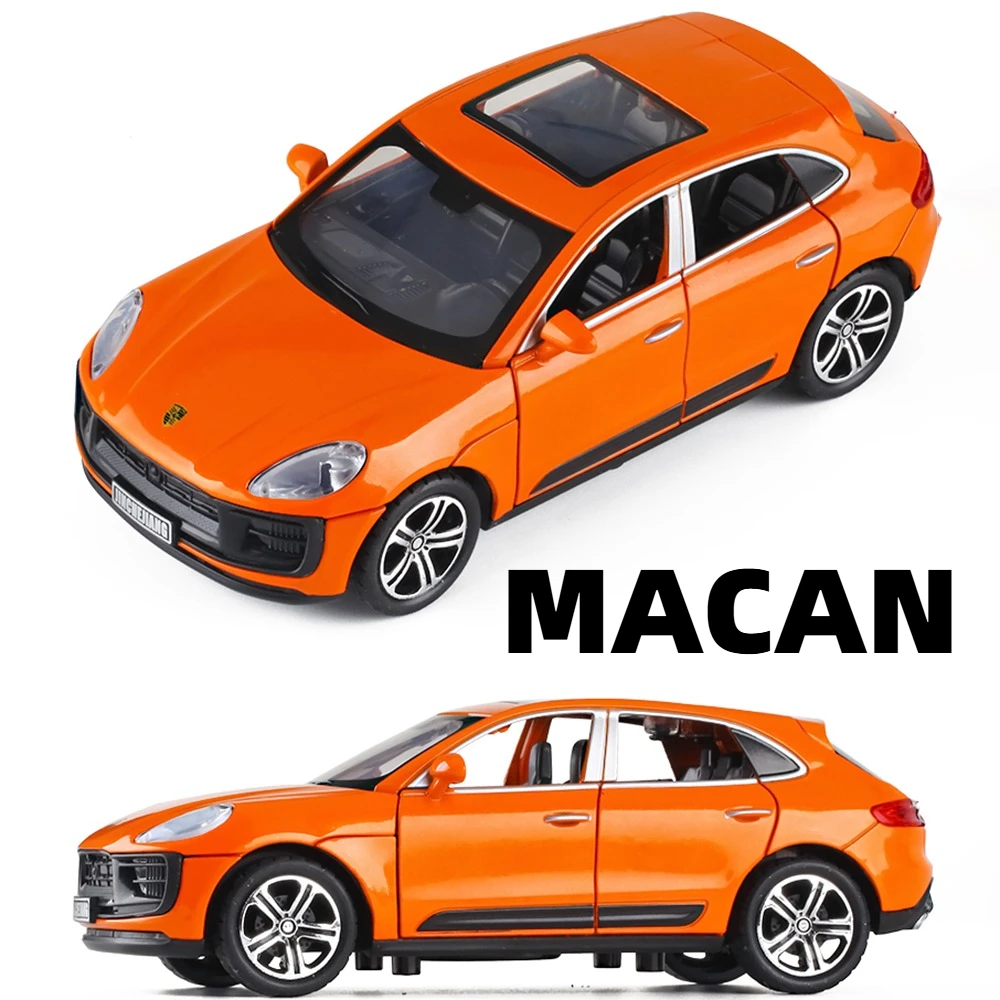 Modelo de coche de juguete de simulación Macan Panamera 1:32, aleación de sonido fundido a presión, luz extraíble, modelo de coche para niños, colección de juguetes de cumpleaños, regalos
