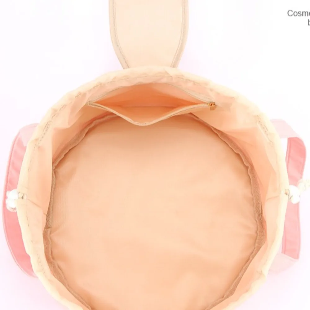 حقيبة مكياج نسائية برباط، سعة كبيرة، حقيبة أدوات العناية المحمولة، منظم أدوات الزينة، تخزين السفر، حقيبة مستحضرات التجميل الكسولة #3