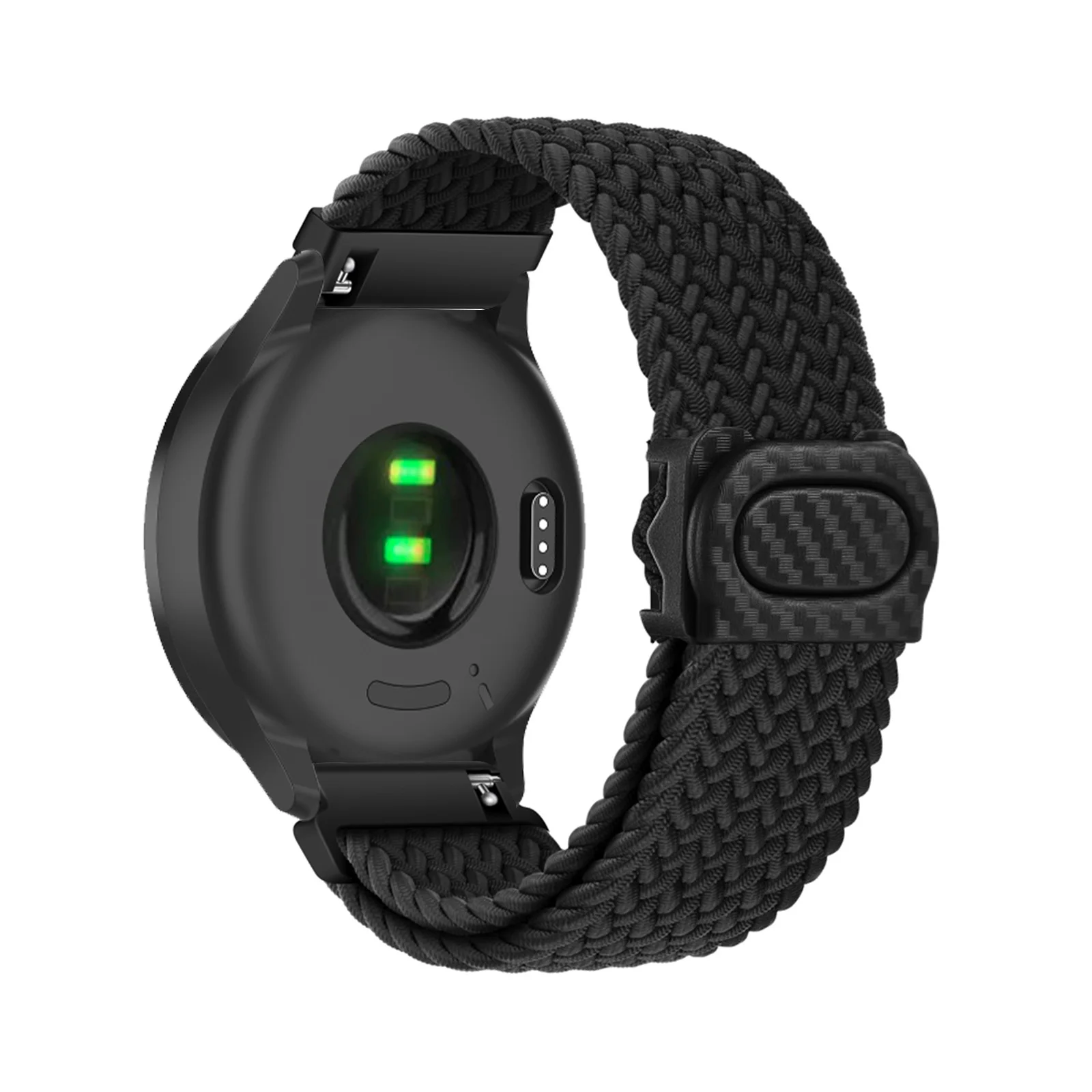 

Elastic Nylon Bands for Garmin Vivomove Sport/Luxe/Style/HR/Trend Band, Plastic Buckle Adjustable Nylon Strap