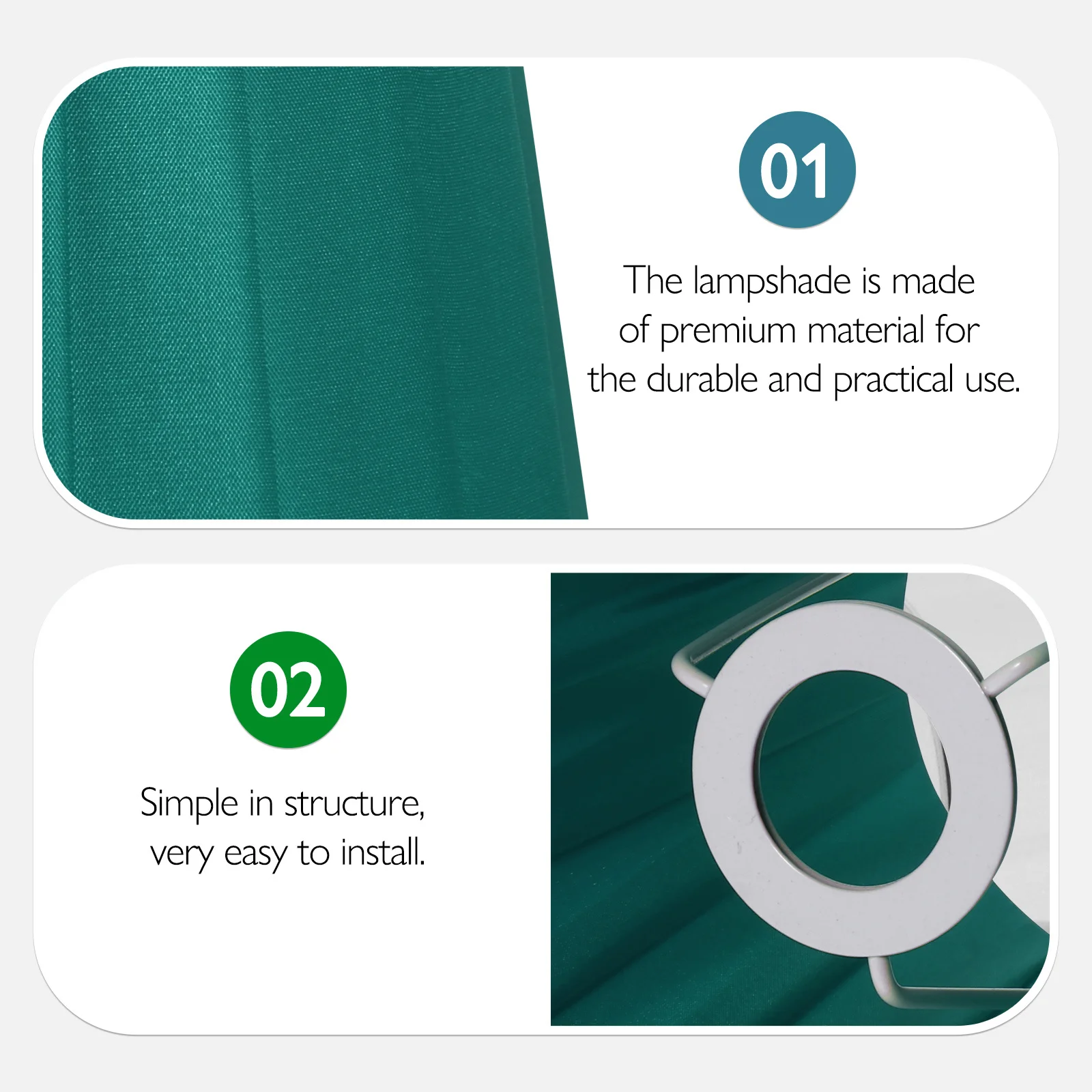 

Creative Cloth Lamp Shade Iron Cover Dark Green Small Night Lamp Decorative Table Lampshade Warm Atmosphere Dust Protection Easy