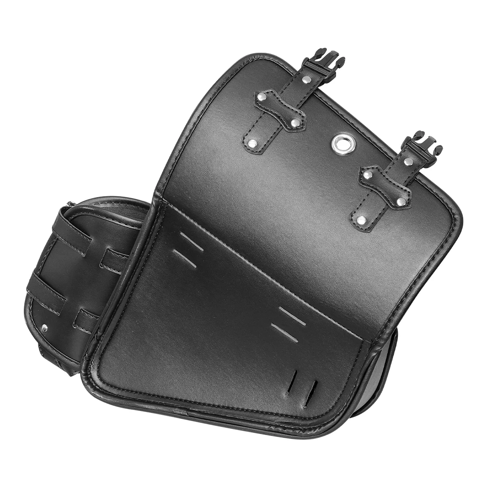 1PC Black Universal Motorcycle Swingarm Bag Luggage Kettle Fit for Harley Sportster 883 Left Or Right Hand Side Storage