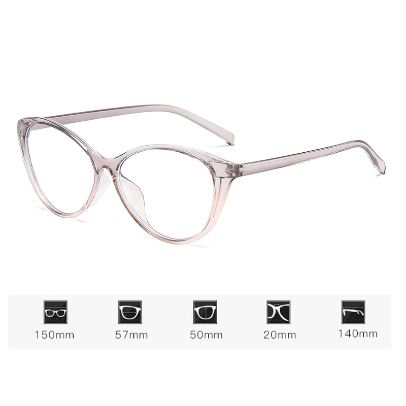 الرجعية القط العين الإطار وصفة طبية نظارات خمر مكافحة الضوء الأزرق حجب نظارات مخصصة للجنسين وصفة طبية قصر النظر نظارات