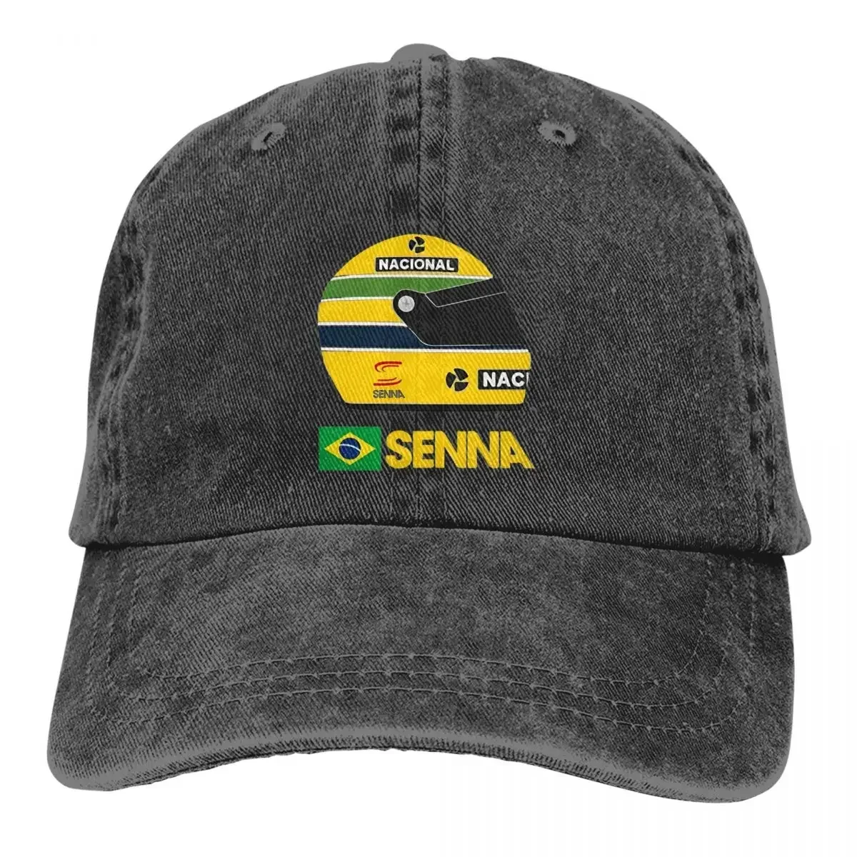 Ayrton Senna Racing Cars Merch Men Women Baseball Cap Distressed Daulnm Washed Caps Hat Classic Outdoor Workouts Sun Cap