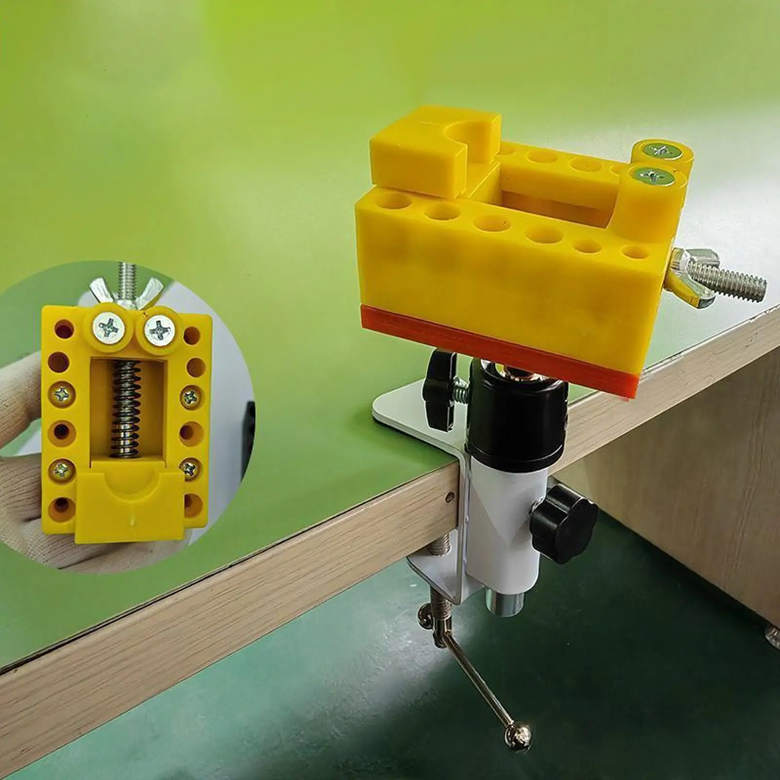 Drill Press Vice Back Cover Holder Portable Adjustable Mobile Fixed Clamp Workholding Device for Fixing Small Part Watchmaker