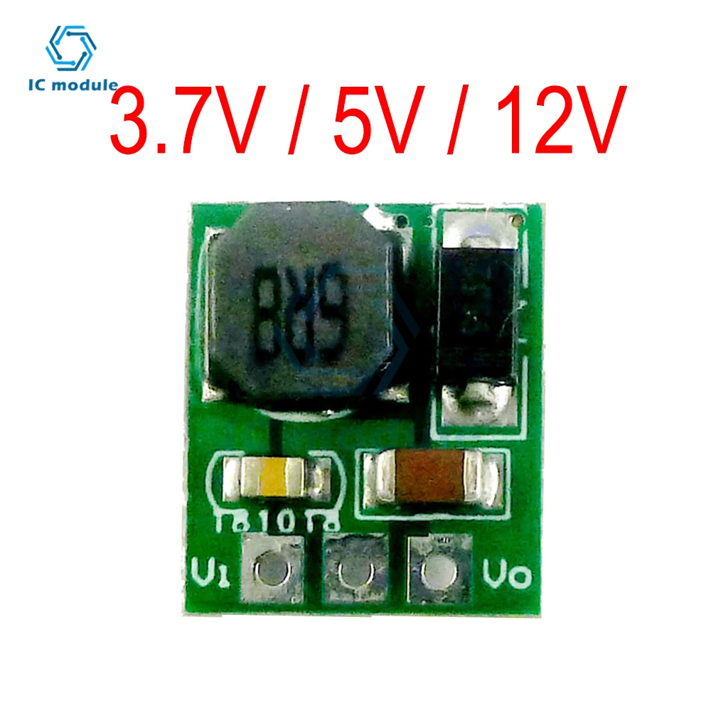 6W Mini  DC-DC Step-up Converter Module 3V 3.3V 4.2V 4.5V to 3.7V 5V 12V DC Boost Converter for 18650 403040 Li-ion Battery