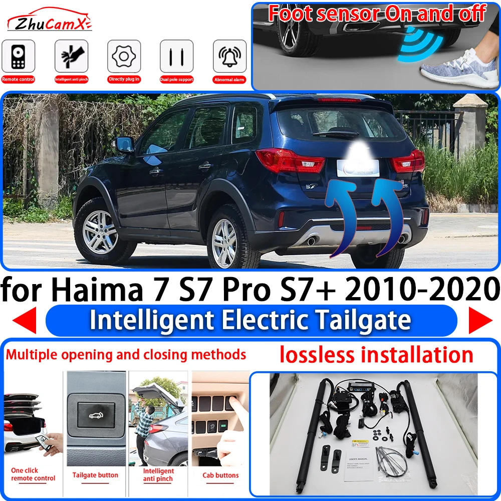 ZhuCamX for Haima 7 S7 Pro S7+ 2010-2020 Power Liftgate Trunk Electric Suction Tailgate Intelligent Tail Gate Lift Strut System