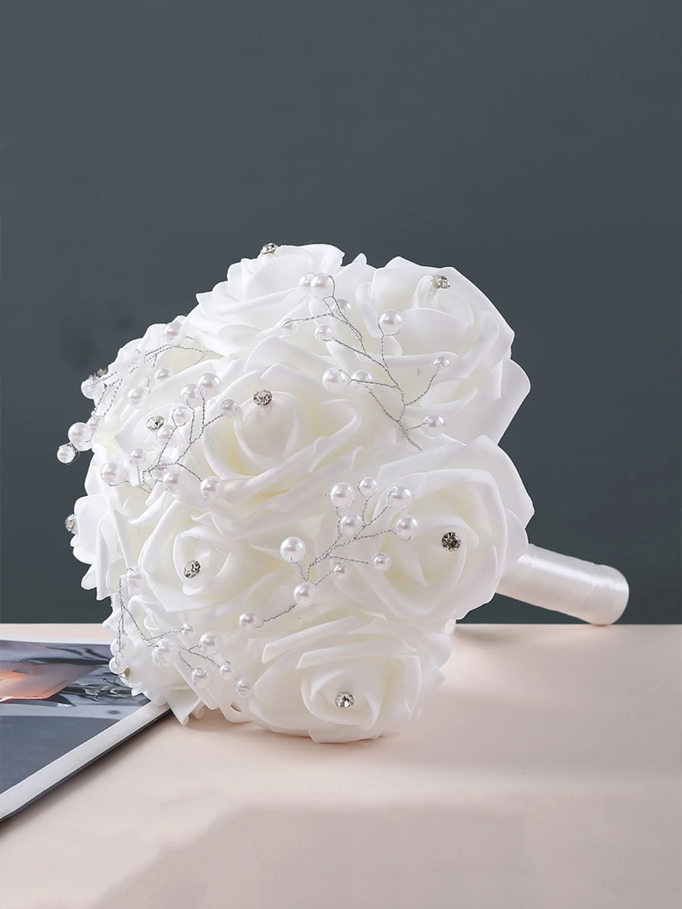 باقة من الورود باقة دافئة للعروس والعريس مناسبة لحفلات الزفاف والخطوبة والديكور المنزلي #2