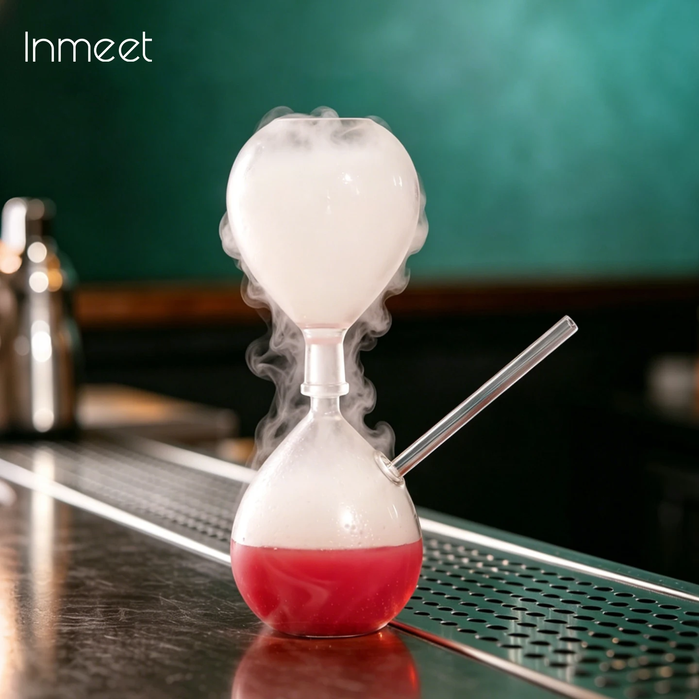

Inmeet Hourglass Shaped Smoked Cocktail Glass/Cocktail Cup/Creative Cooking Molecular Wine Glass/Mixologist