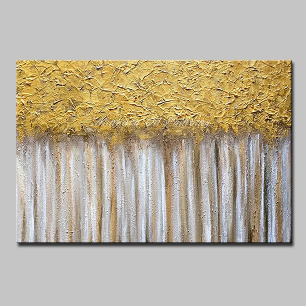 

Mintura,Handpainted Oil Paintings on Canva Modern Abstract Art Painting Hotel Decor Abstract Plants and Landscapeswall No Framed