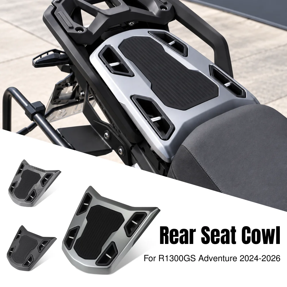 R1300GS ADV Passenger Pillion Rear Seat Cowl Luggage Rack Plate Motorcycle Accessories For BMW R1300 GS Adventure 2024 2025 2026