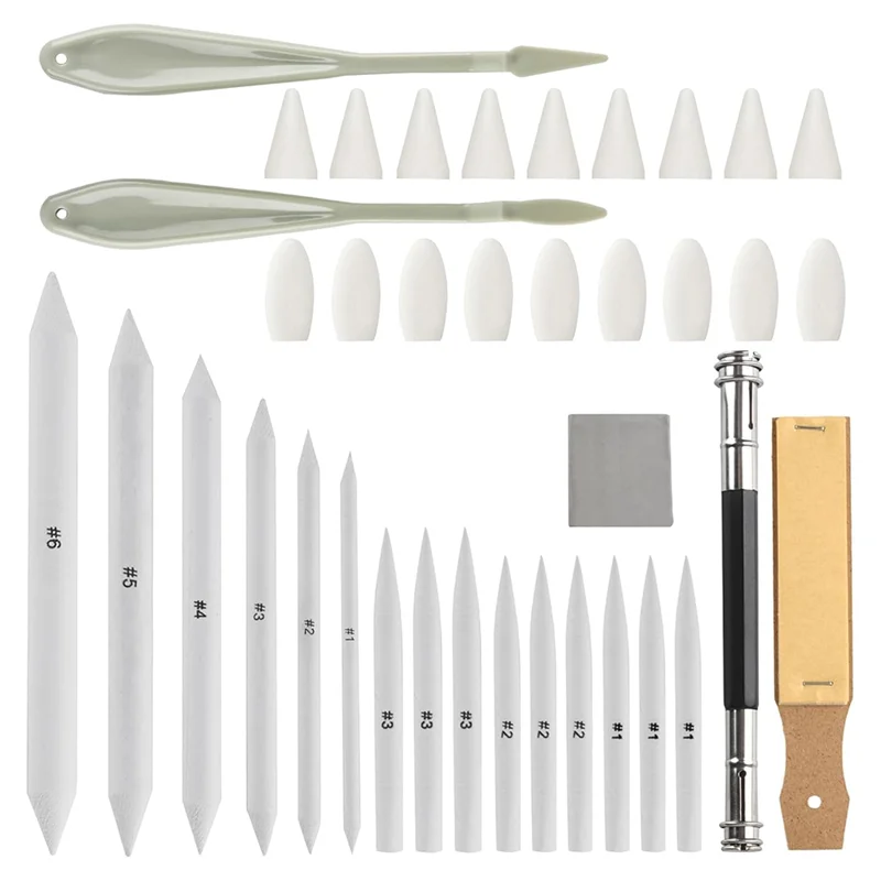 

A20F-40 шт. инструменты для рисования эскизов для художников, палочки для смешивания для рисования, угольные карандаши для смешивания