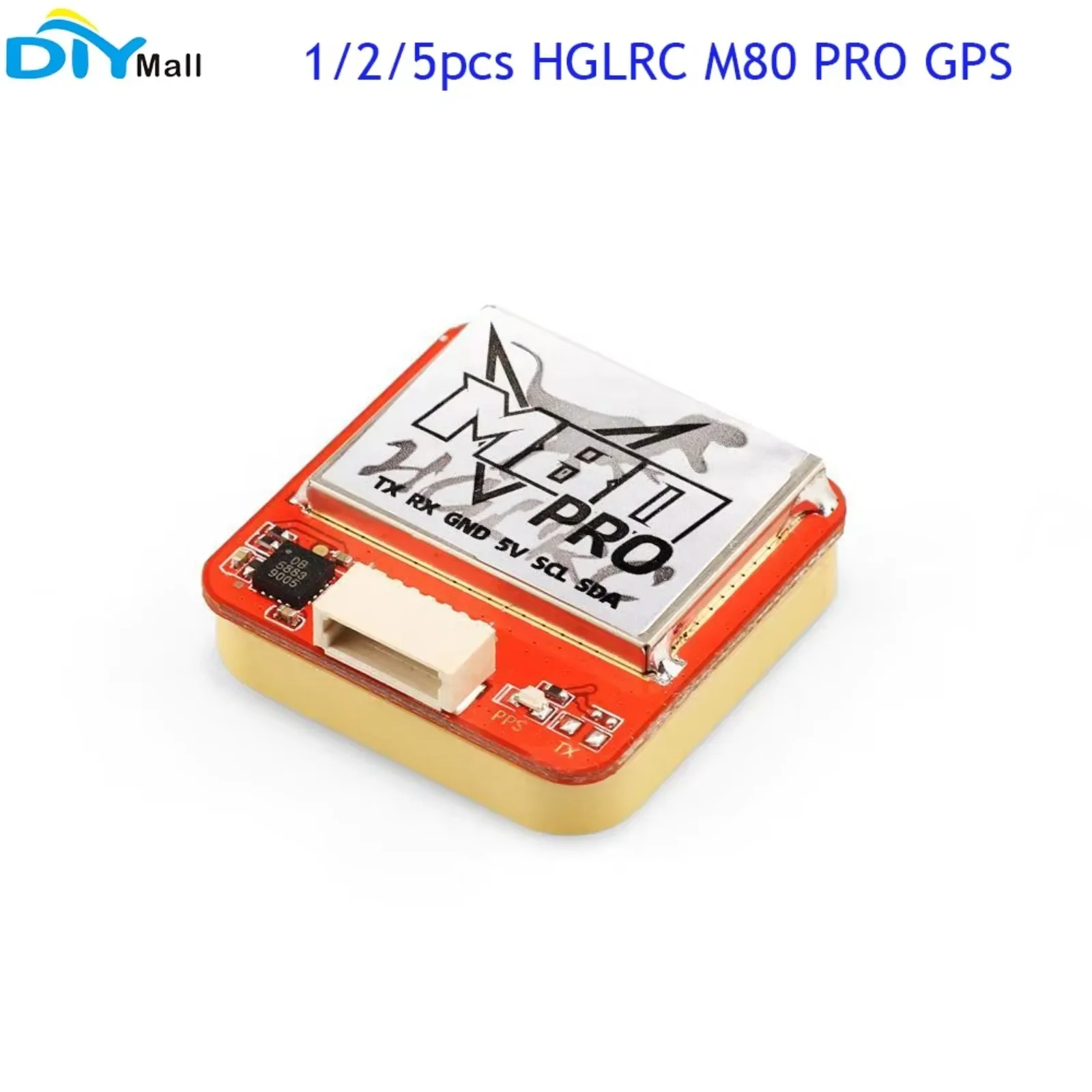 New HGLRC M80 PRO M80PRO GPS GLONASS GALILEO QZSS SBAS BDS QMC5883 Compass 5V Power For RC FPV Fixed wing Airplane Drone M80PRO