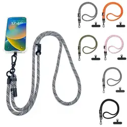 10MM Long Mobile Phone Lanyard Adjustable Cross-body Hanging Shoulder  Anti-Lost Lanyard Straps Rope Cell Phone Accessories