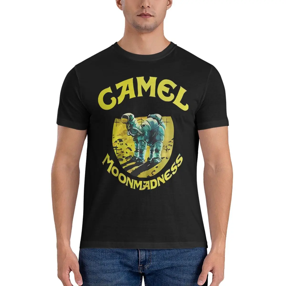 Band Men T Shirts Camel Fashion Tees Short Sleeve Round Collar T-Shirt Cotton Adult Clothes