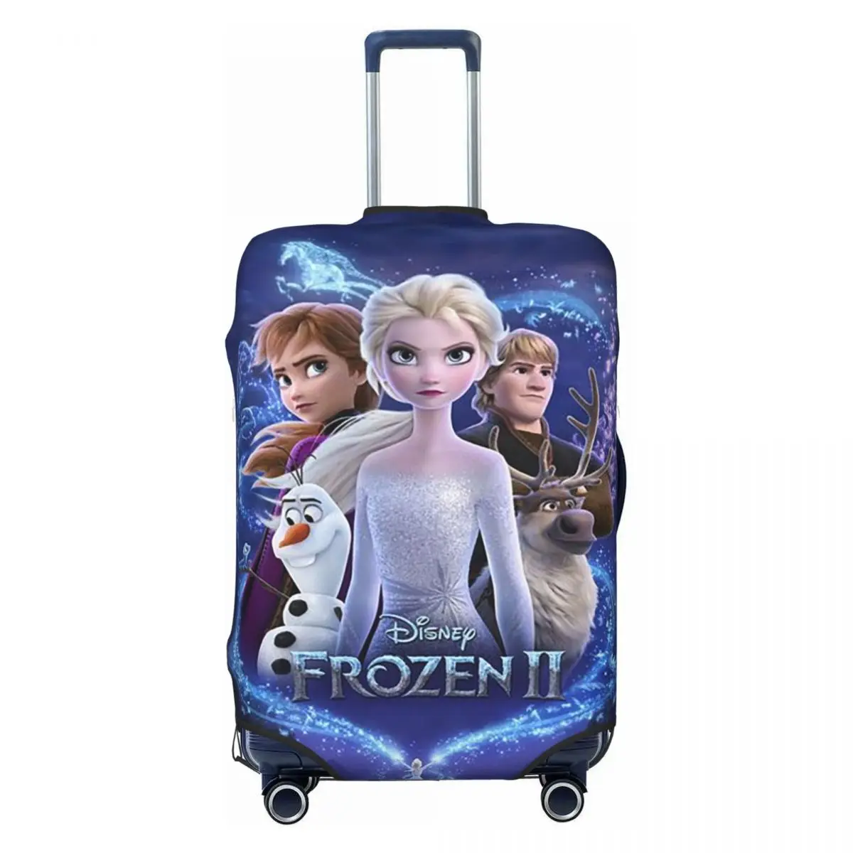 

Frozen Elsa Anna Travel Luggage Cover Dust Proof Animated Movie Suitcase Cover Protector Fit 18-32 Inch