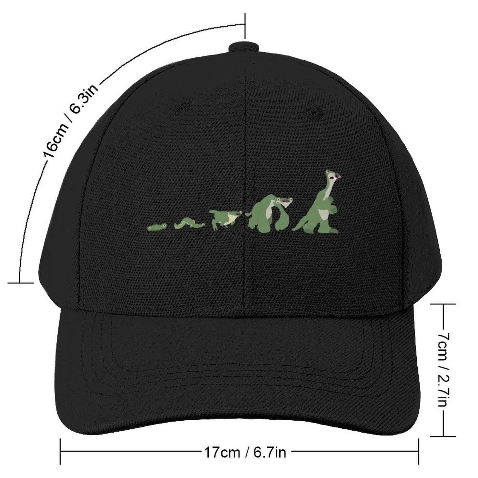 Ice Age Sid the Sloth Evolution in Color Baseball Cap summer hat Women's Golf Wear Men's