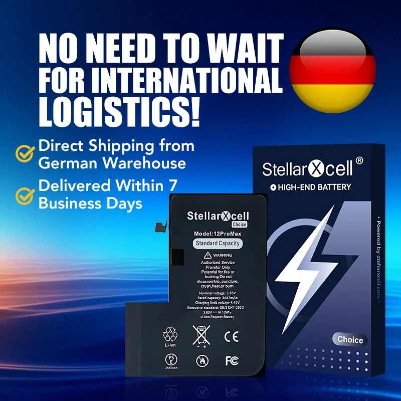 Batteria StellarXcell Choice per iPhone Batteria IP11 12 13 14 15 plus pro mini promax Qualità originale al 100% Capacità originale
