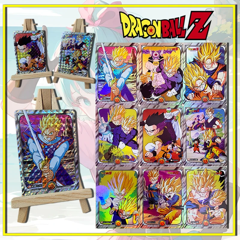 Anime Dragon Ball Son Goku Majin Buu Son Gohan Xtreme DIY homemade flash card boy Toy collection Birthday Christmas gift