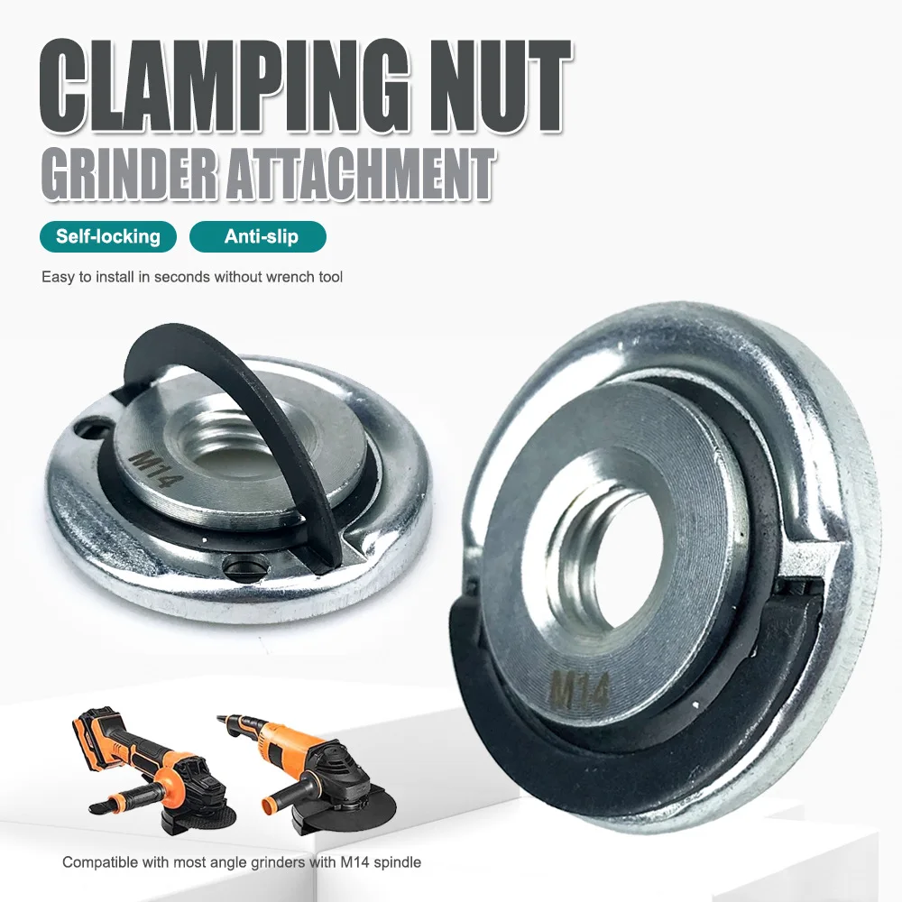 

Portable M14 Angle Grinder Lock Plate, Quick Clamp Lock Plate for Chuck Angle Grinder