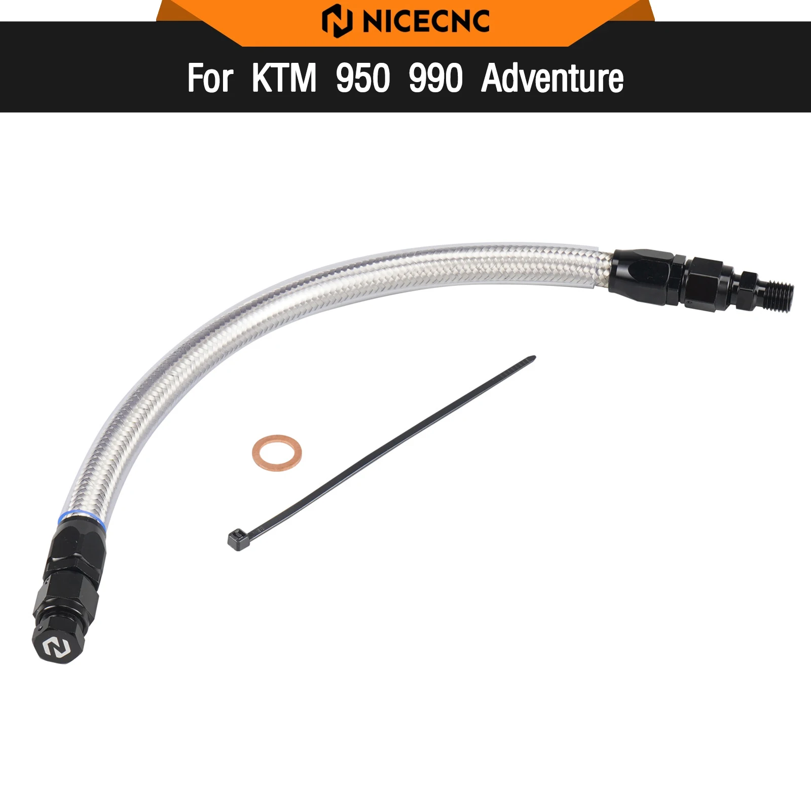 Para KTM 950 990 Adventure Kit de manguera de drenaje del tanque de aceite 950 Adventure/S 2004-2006 990 Adventure R Adv S 990 LC8 Adventure 2007-2012
