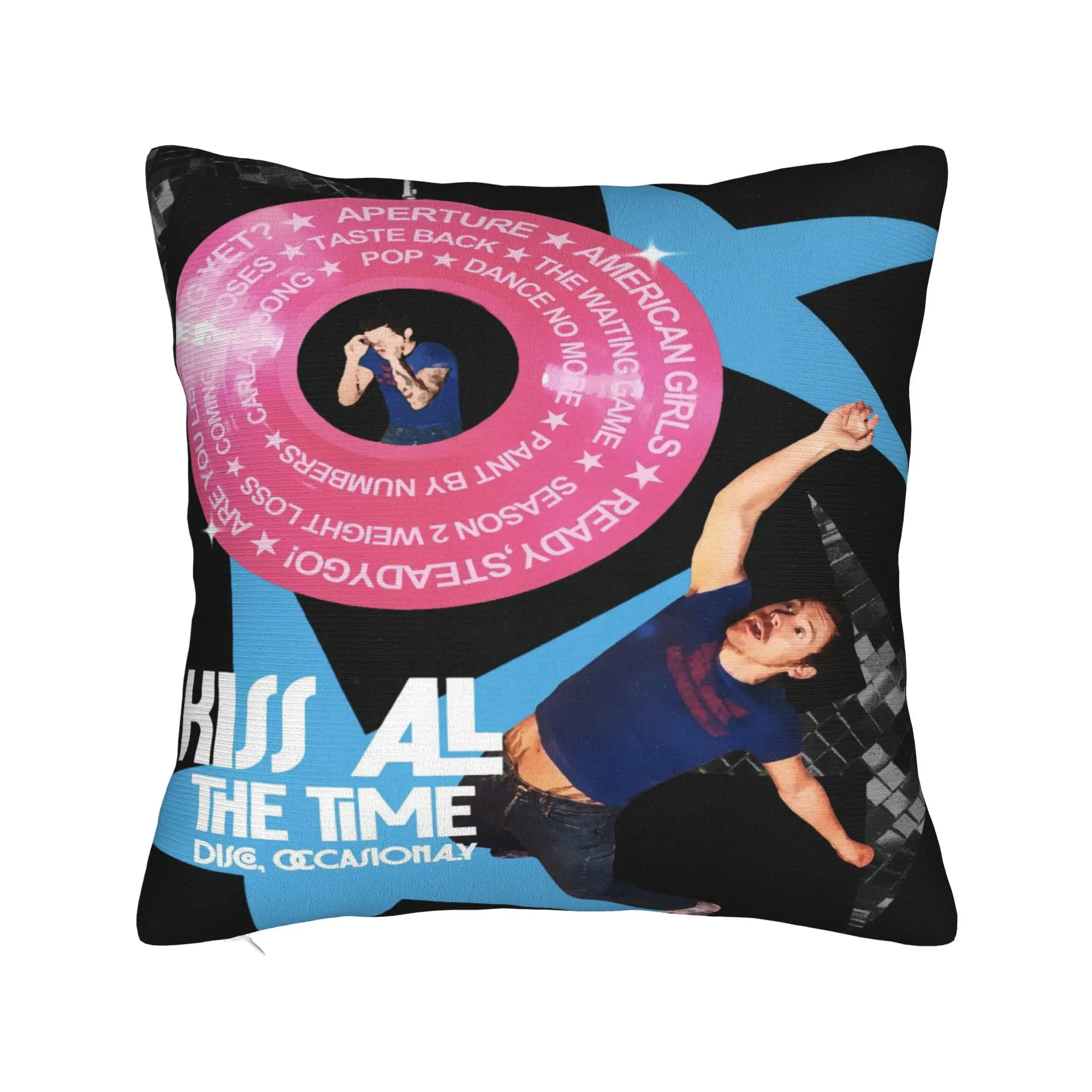 Harrys Styles Kiss All The Time Disco Pillow Cover  Design Cushion Cover Kawaii Pillow Case For Living Room Chair