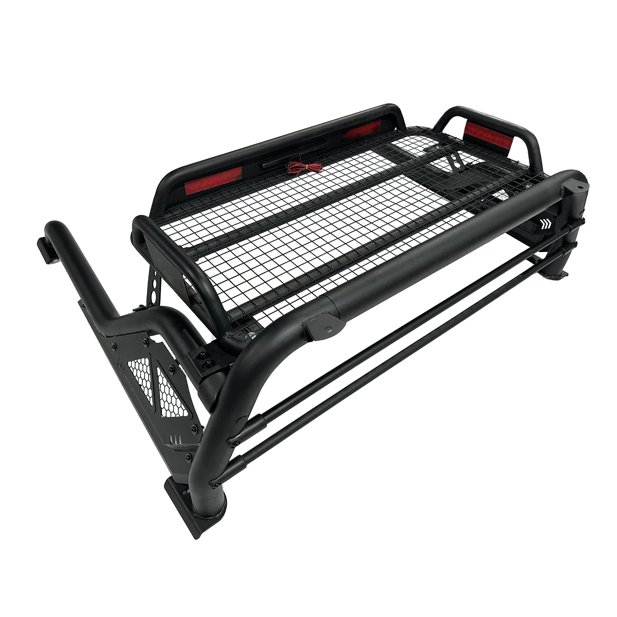 Universal 4x4 Stainless Steel Roll Bar Roof Rack Luggage Carrier Basket for Navara NP300 for Tundra Colorado Tacoma Black