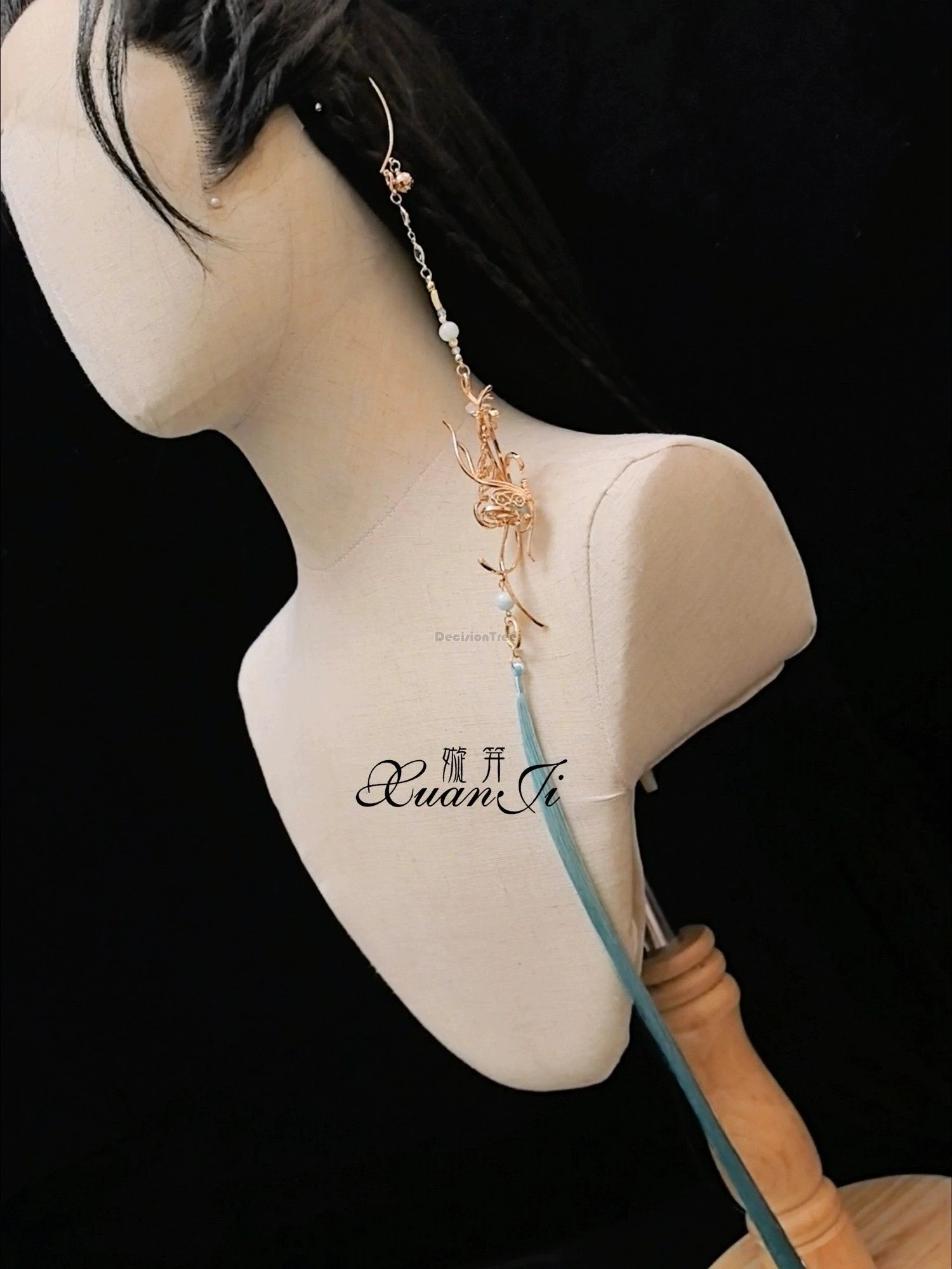 

2025 new chinese improved national style ancient retro tassel long ear hangers men and women hanfu accessories fashion earrings