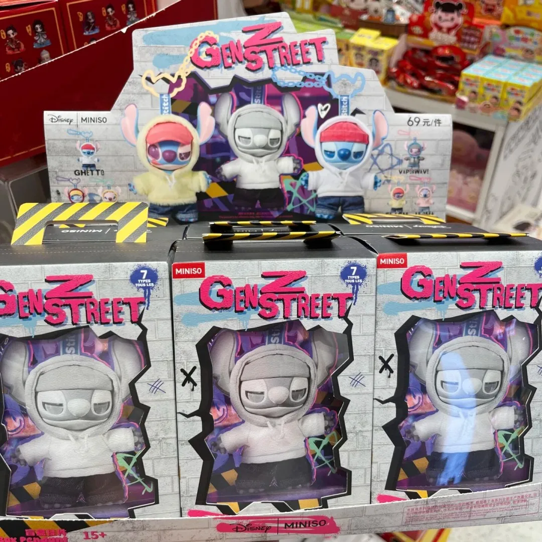 

Authentic Hot Disney Stitch Gen Z Street Series Blind Box Anime Figure Stitch Vinyl Pendant Bag Decoration Kids Birthday Gift