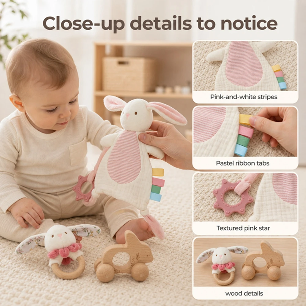 北欧スタイルの赤ちゃんウサギの快適セットぬいぐるみウサギの快 - Fire Blanket Kitchen のレビューと価格