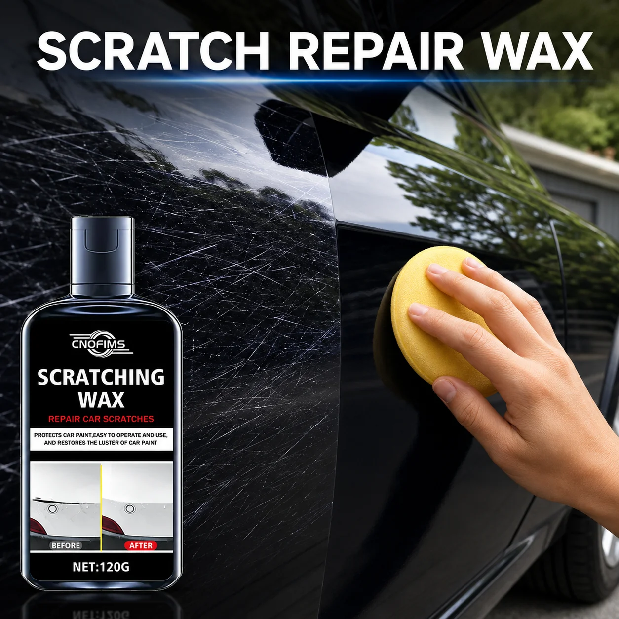 

Magic Car Scratch Repair Paste Instantly Removes Scratches and Restores Paint Shine