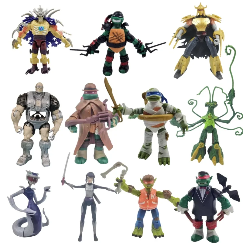 

Mutant Turtles Action Figures Mobile Super Shredder Raphael Michelangelo Donatello Leonardo Anime Model Doll Desktop Decoration