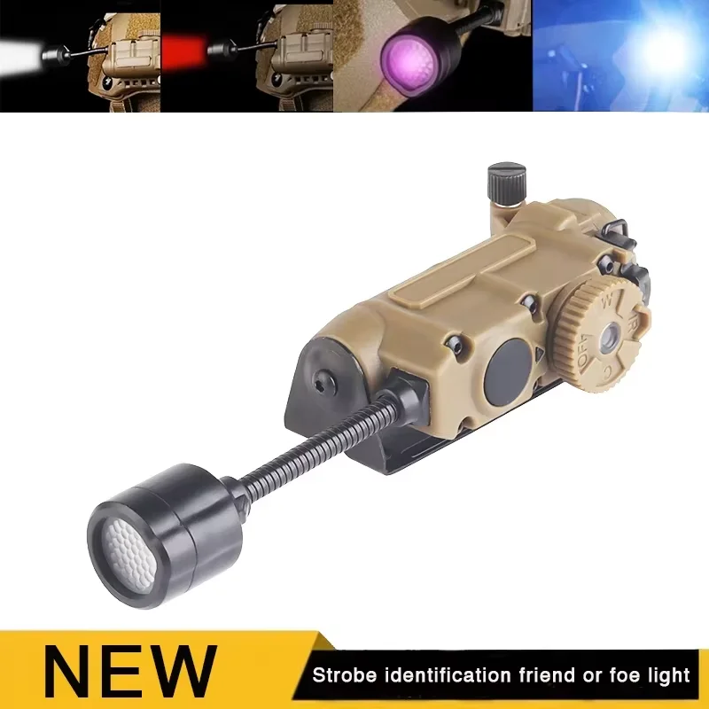 

Hunting helmet light, IR infrared recognition lightweight helmet lighting system. Strobe helmet light