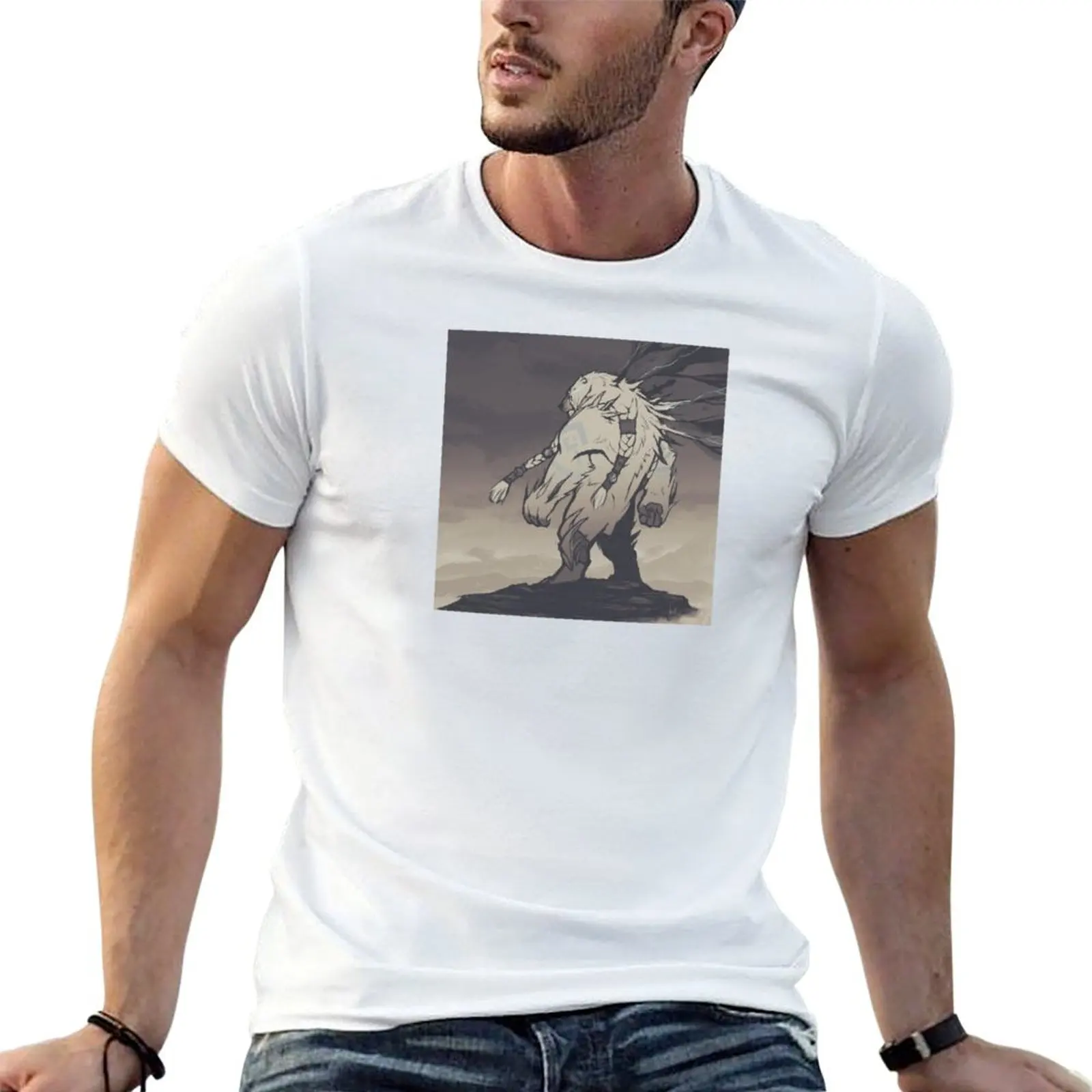 

man t man casual shirt graphic shirt Volibear T-Shirt t