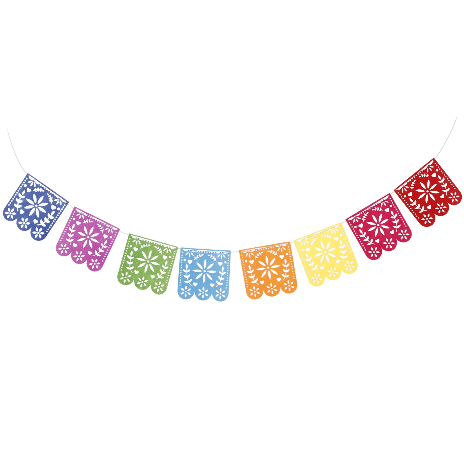 

Felt Hanging Flag Day of The Dead Decor Pennant Mexican Party Banners Non-woven Fabric Decorations Supplies