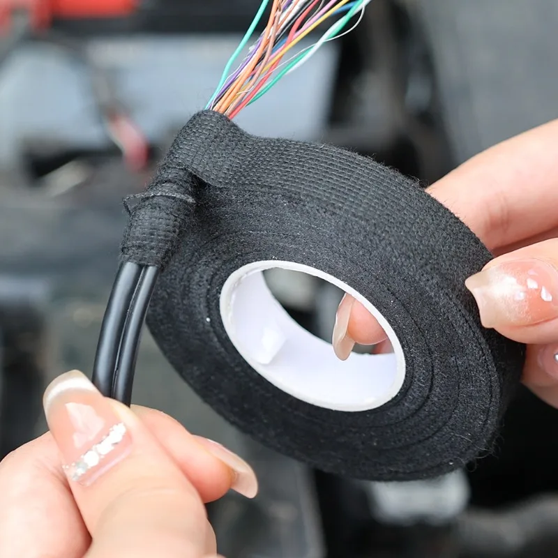 Electrical Insulating Tape Heat Resistant Harness Tape Car Cable Harness Wiring Loom Protection Waterproof Automotive Cloth Tape