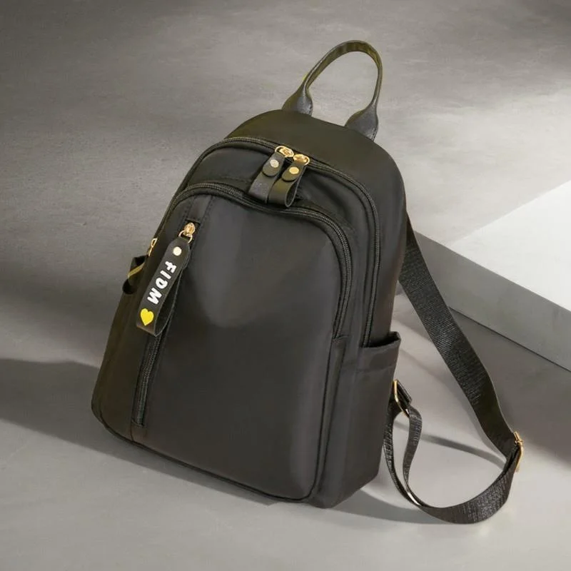 

Oxford Cloth Double Shoulder Bag Small Backpack Women's Fashion Commute Korean Style Trendy Ladies Design Sense Bag