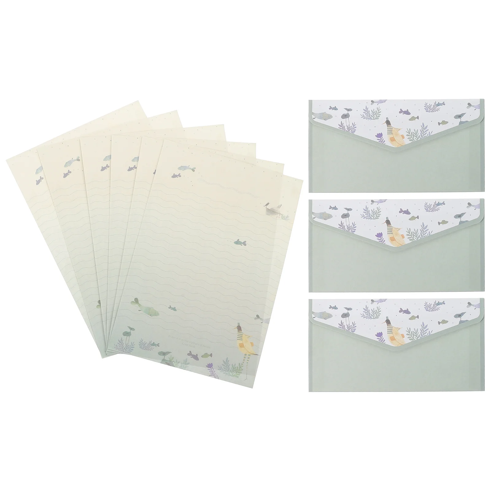 

4 set Envelope Letter Set Retro Stationery Kit Paper Envelopes For Wedding Invitation Party Supplies Writing Paper