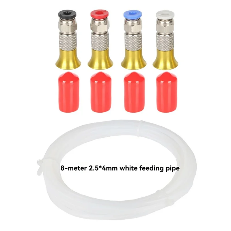 N35R-PC4-M6 Pneumatic Connector Fittings 3D Printer Parts Filament Dryer Box With 2.5X4mm PTFE Tube