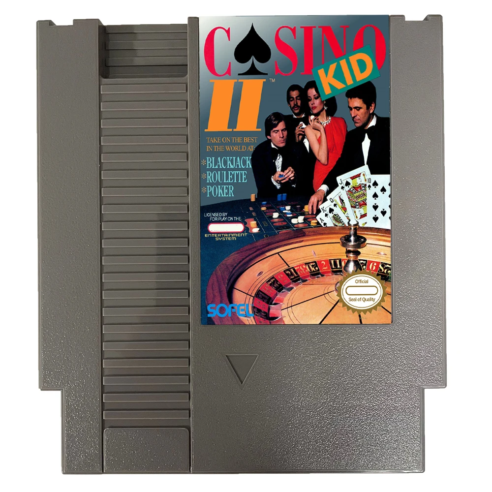 Juego Clásico de Casino para niños, cartucho de juego de 8 bits, 72 pines, para NES, consola Retro