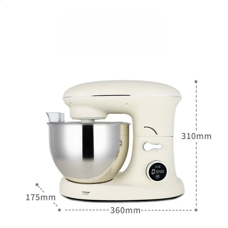 Household, intelligent automatic dough mixing machine, egg beating and fresh milk machine