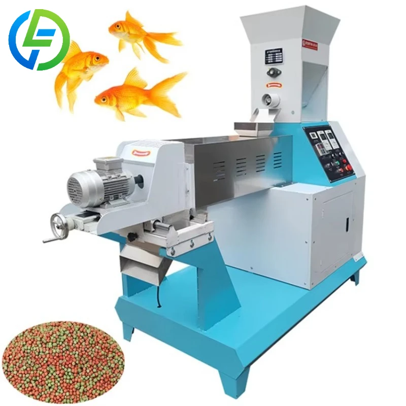 Customize Commercial 50KG/H 100KG/H 150KG/H Capacity Floating Sinking Pet Pellet Extruder Dog Cat Fish Food Making Machine